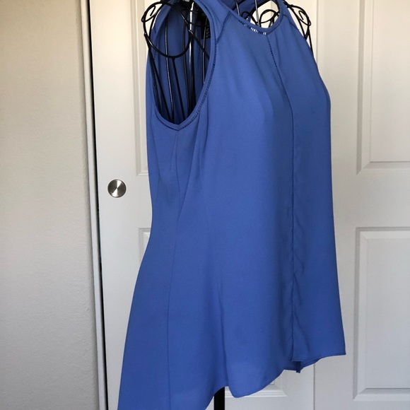 WHBM High Low Hem Sleeveless Blouse - Picture 5 of 7